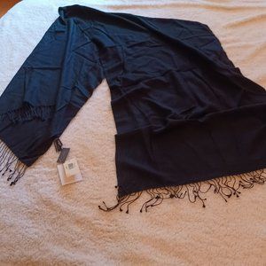 Black Pashmina Cashmere Scarf - New
